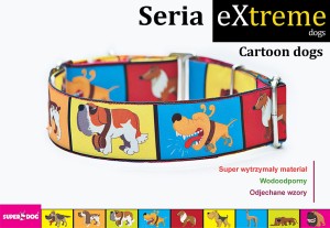 Obroża dla psa: Cartoon dogs