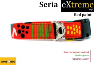 Obroża dla psa:  red paint