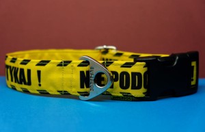 Obroża dla psa na klamrę: nie dotykaj, 35-45 3cm