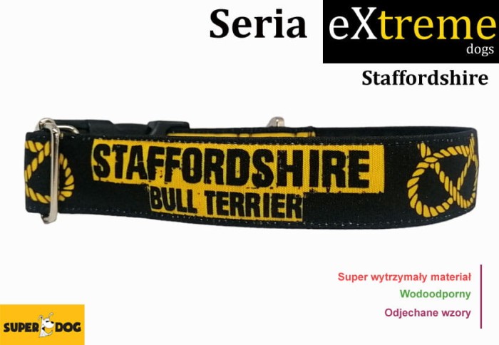 Obroża dla staffika – wytrzymała obroża Extreme Superdog z regulacją