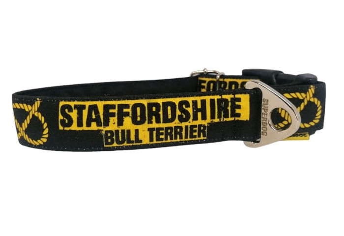 Obroża dla psa rasy stafffordshirebullterrier – wytrzymała obroża Extreme Superdog z regulacją