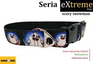 Obroża dla psa: scary snowman