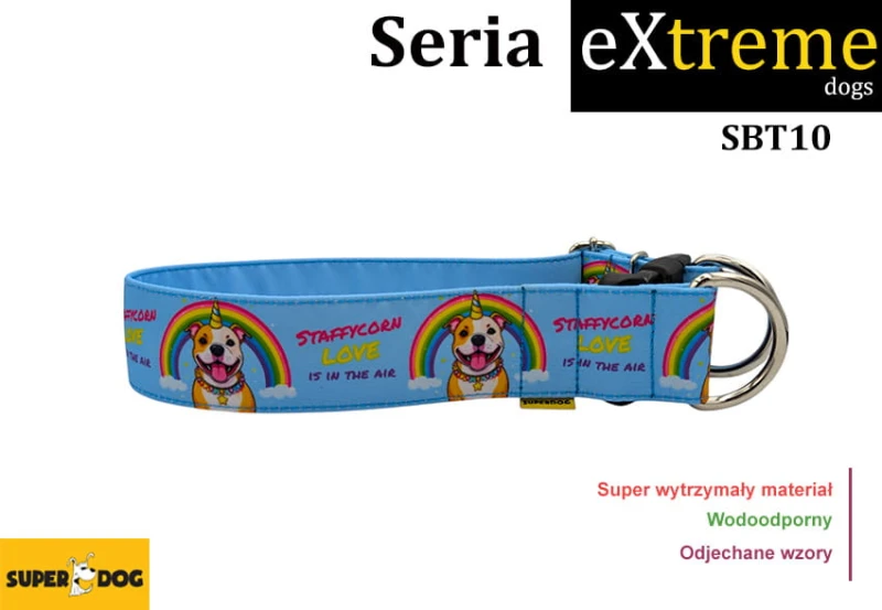 Obroża dla staffika z imieniem psa – Superdog Extreme