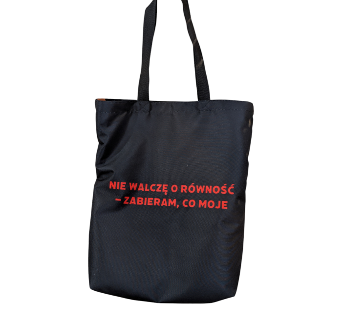 Torba na ramie, feministyczna torba, manifest feministyczny, urodzona by walczyć,