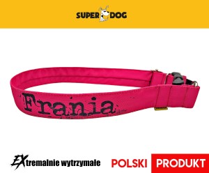 Personalizowana obroża dla psa z imieniem i numerem telefonu