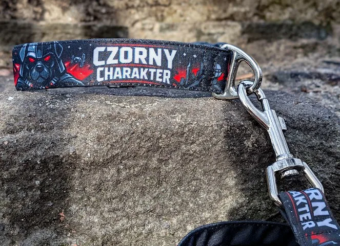 Mocna obroża dla psa Czorny Charakter – kolekcja Extreme Dogs Superdog