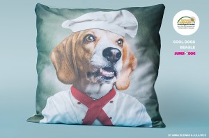 Poduszka Beagle-40x40cm 