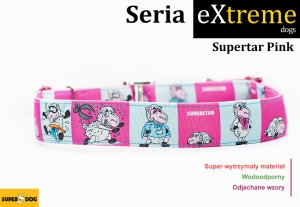 Obroża dla psa: Superstar pink