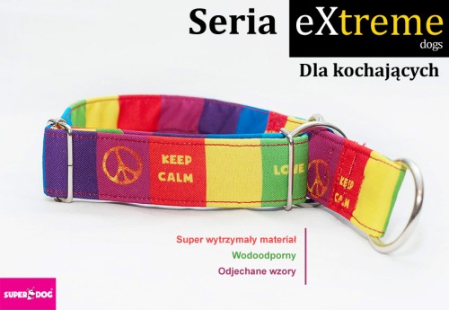 tęczowa obroża dla psa, Obroża dla psa, obroże dla psów, pride collar, tęczowe love