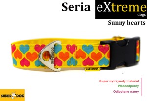 Obroża dla psa: Sunny hearts