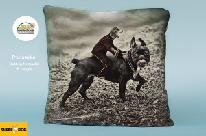 Poduszka Buldog&beagle-40x40cm 