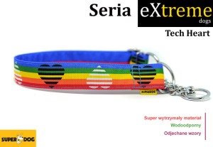 Obroża dla psa: tech heart